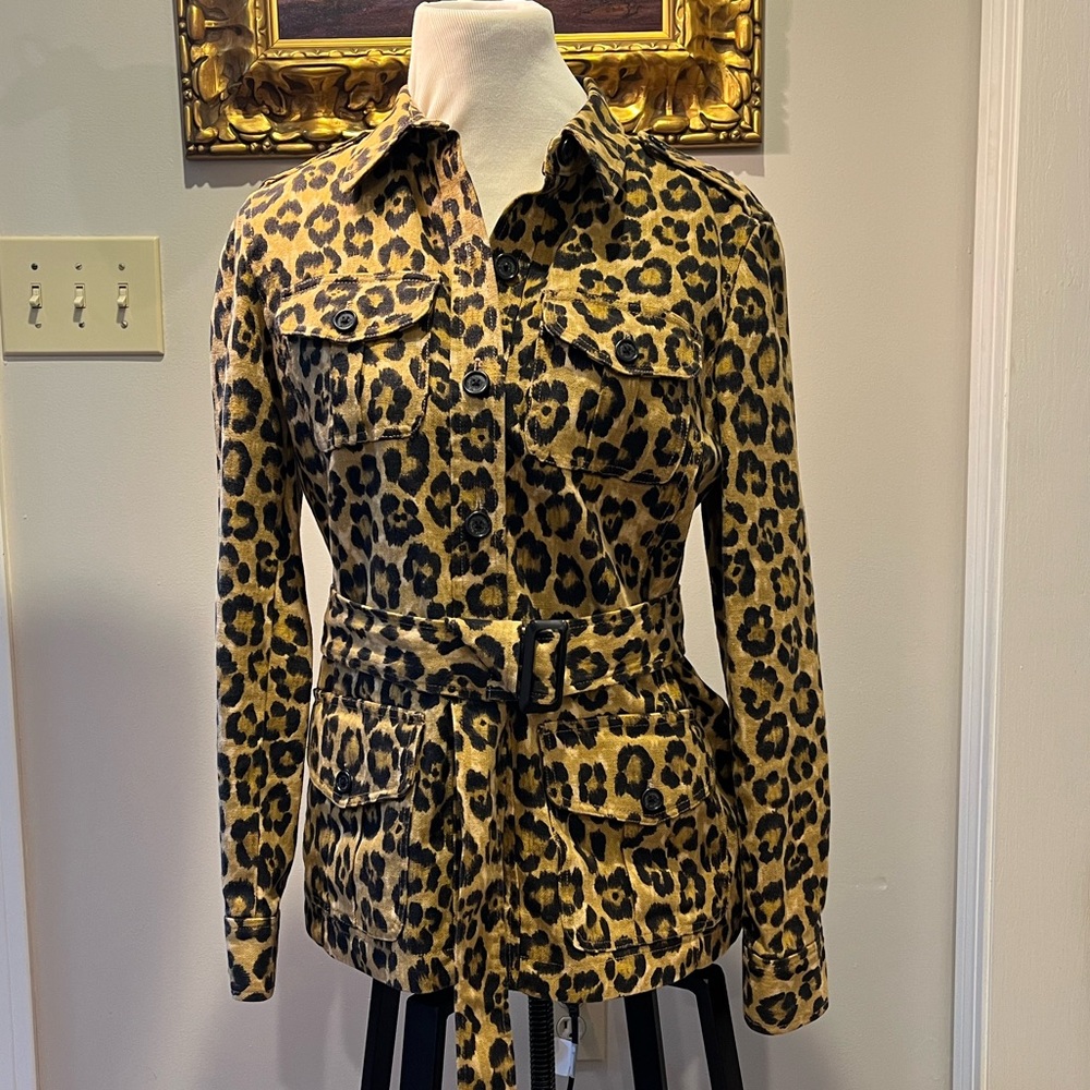 Lauren Ralph Lauren animal print blazer.  Size medium